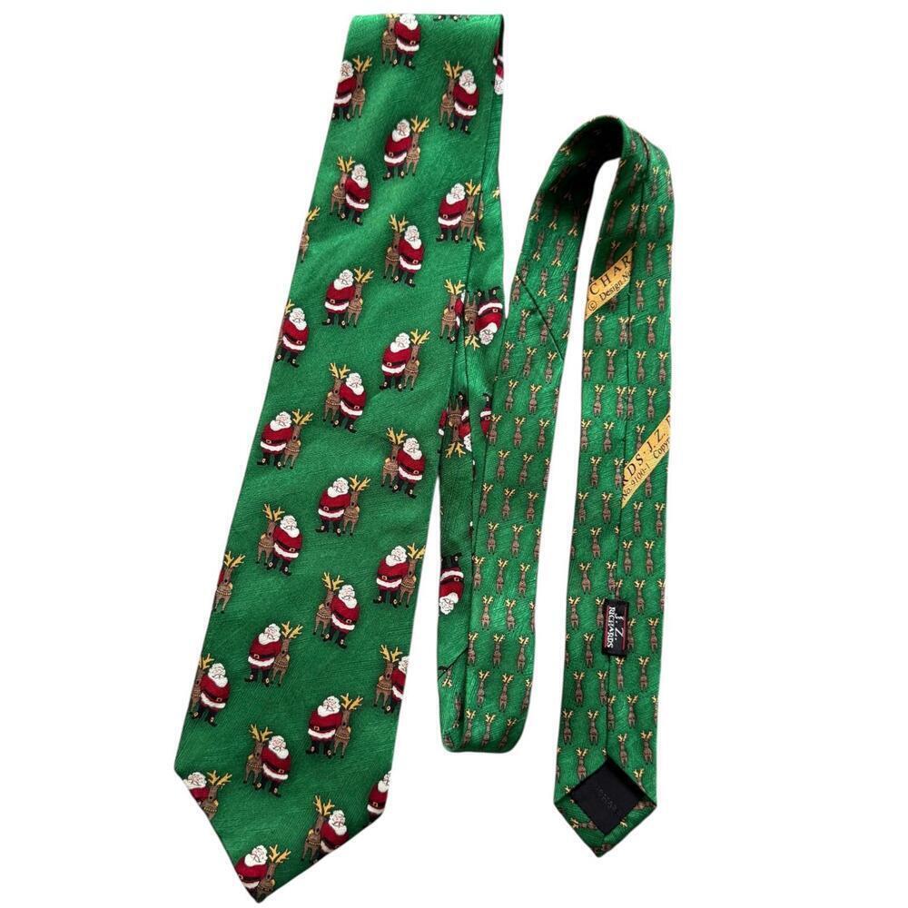 Nordstrom J.Z. Richards Santa & Reindeer Silk Tie